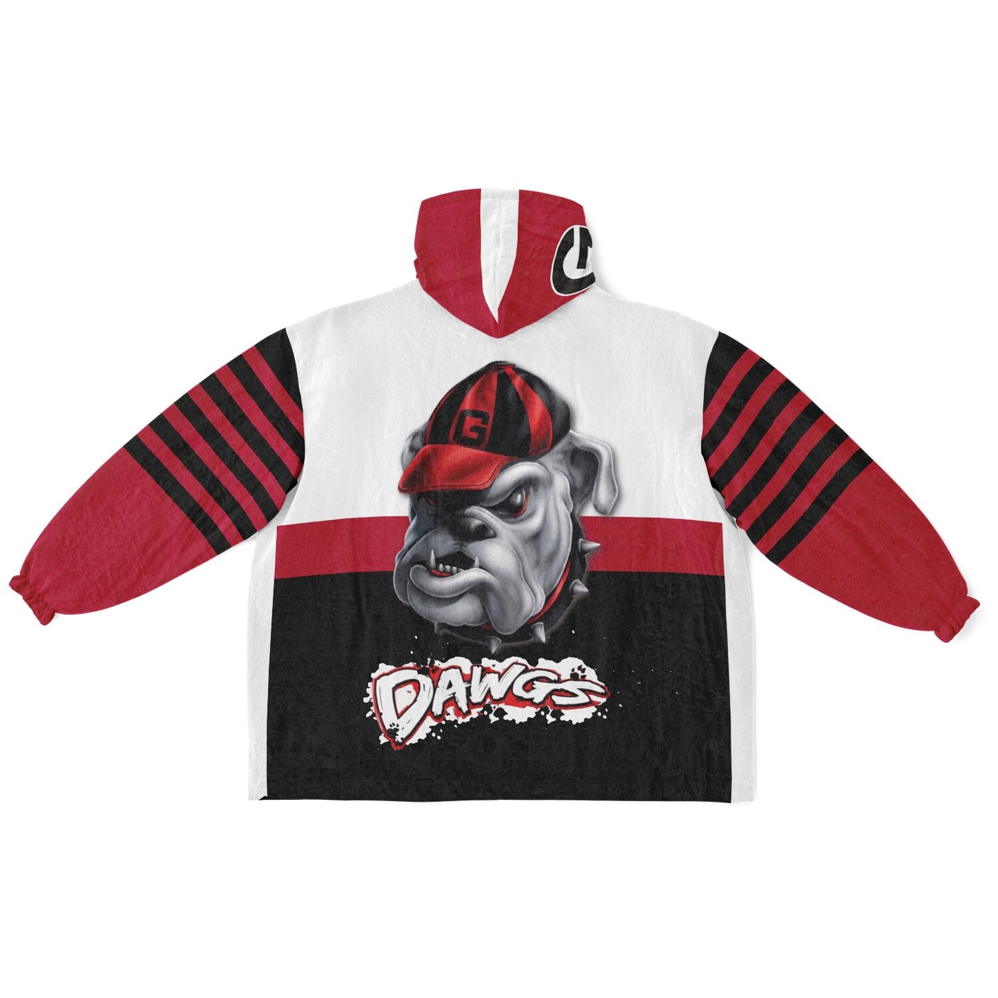 Georgia White Tri-Color Dawgs Cozy Cuddle Hoodie Best Gift for Dawg Fans & Alumni