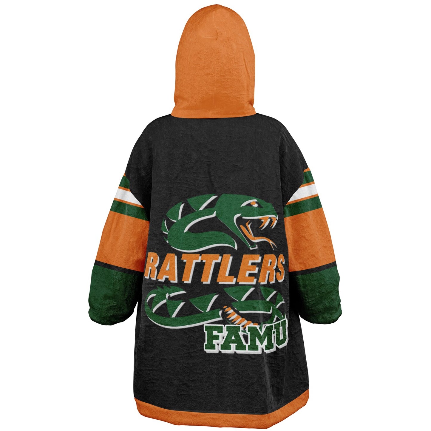 Youth FAMU Rattlers Black Oversize Cuddle Hoodie Young Fan Gift From Alumni