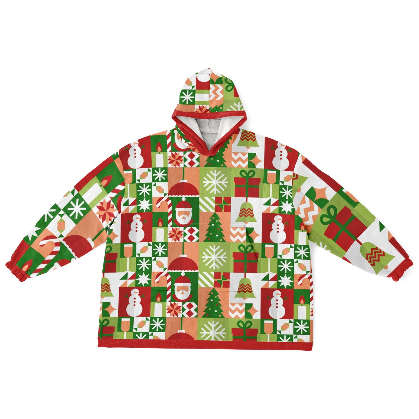 Festive Holiday Christmas Santa Snowman Fun Patchwork Fun SnuggleFit