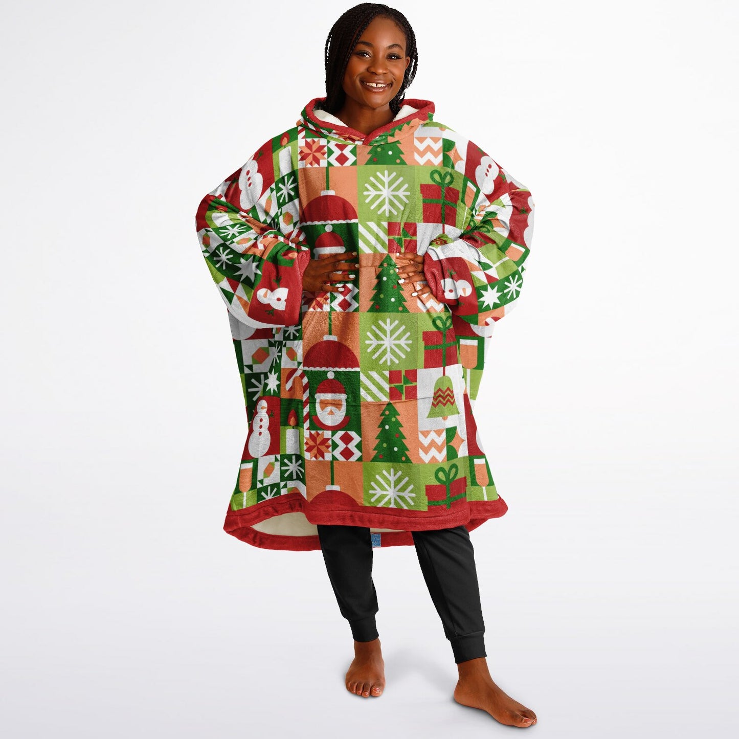 Festive Holiday Christmas Santa Snowman Fun Patchwork Fun SnuggleFit